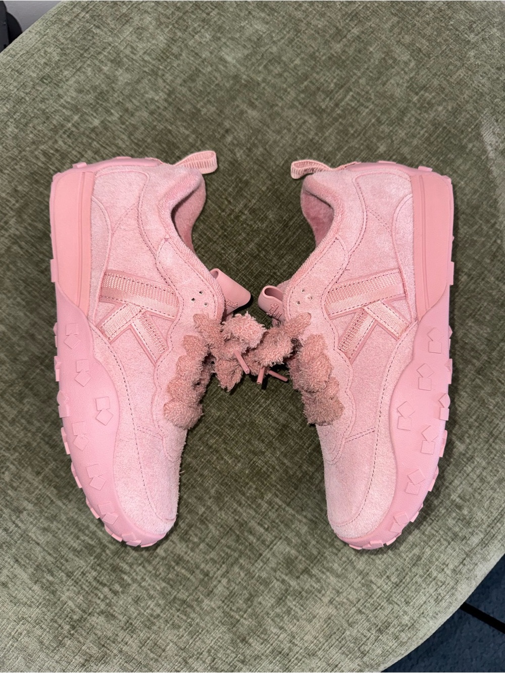 Kate Spade New York K As In Kate Pink Suede Runner Sneakers 8 - Picture 11 of 14